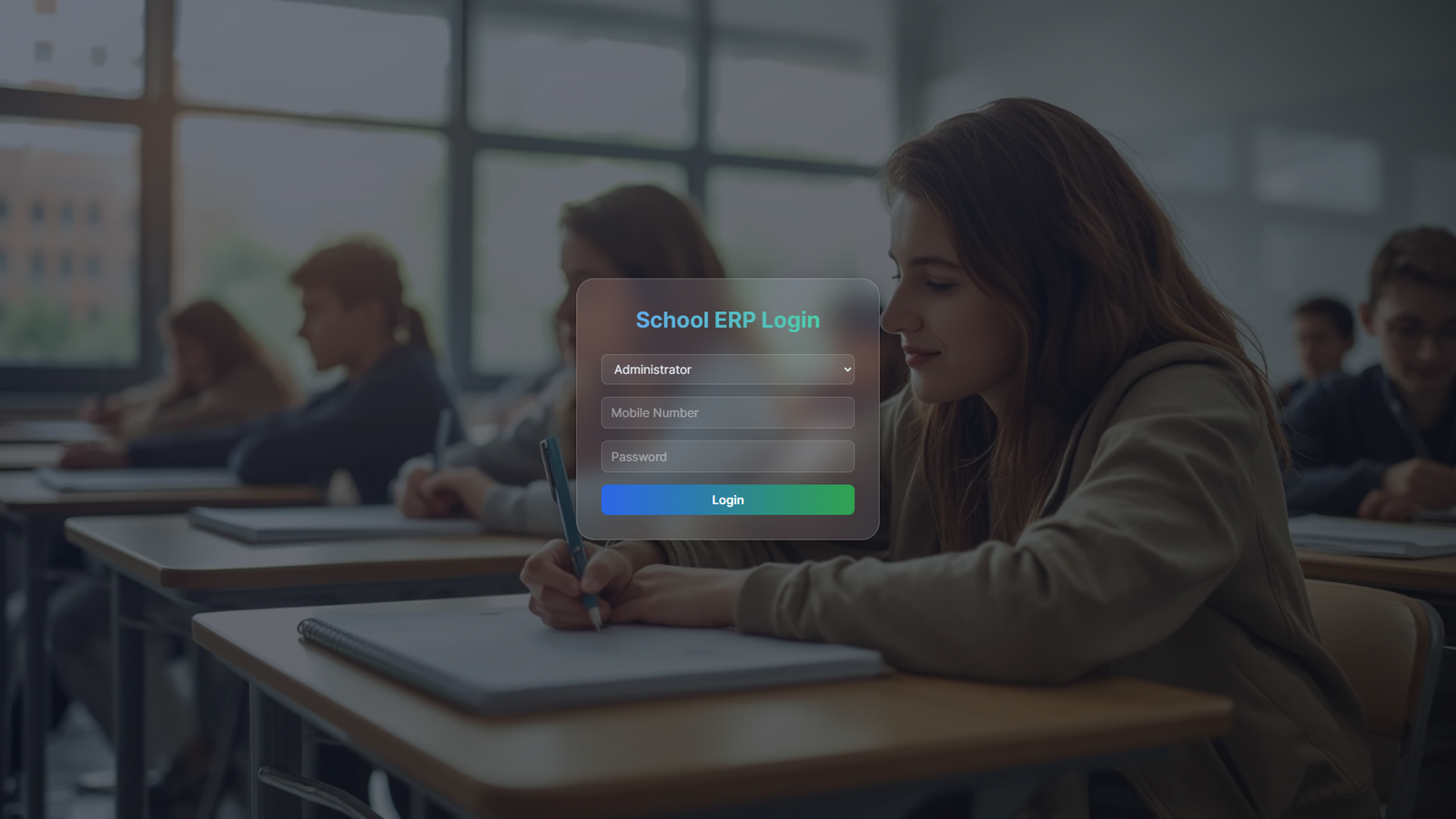 School ERP Dashboard Preview
